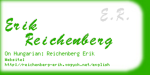 erik reichenberg business card